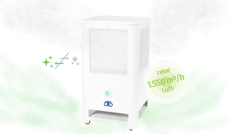 Mobiles Umluftgerät für Bodenstellung